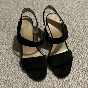 Ann Taylor Black Block Heels - 3 inches
